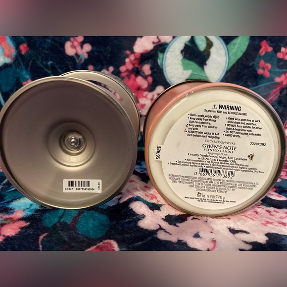 BBW pedestal candle holder & candle - Picture 3 of 3